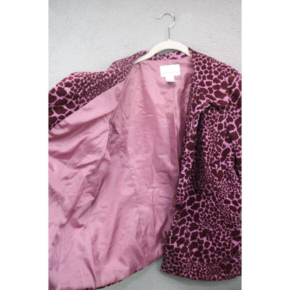 Susan Graver Animal Print Corduroy Blazer-Size 1X-Pockets - Picture 6 of 12